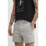 Abercrombie & Fitch Kratke hlače moške, siva barva, KI128-4008-110