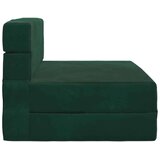 SK Zložljiva sedežna postelja Temno zelena 190 x 100 x 15 cm Žamet, (5000300725) | Shoptok.si