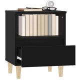  Nočna omarica črna 40x35x50 cm, (20730017) | Shoptok.si