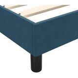 Box spring krevet s madracem tamnoplavi 80x220 cm baršunasti | shoptok.hr