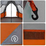  Teepee šotor s streho Siva in oranžna 545 x 450 x 295 cm, (5000091086) | Shoptok.si