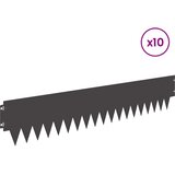  Ograda oko Travnjaka 10 pcs 103 x 20 cm metal Crna | Eponuda.com