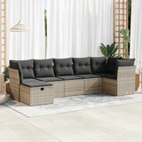  7-dijelni set vrtnih sofa svjetlosivi od poliratana | shoptok.hr