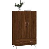  Visoka komoda smeđa boja hrasta 69,5x31x115cm konstruirano drvo | Eponuda.com