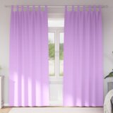 vidaXL Zavjese sa zavjesama 2 pcs Ljubičasta 260 x 140 cm Poliester | shoptok.hr