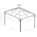  SOJAG - Paviljon »Verona« kvadratni ŠxVxD: 423x298x261 cm | BRANDED IN THE USA | shoptok.hr
