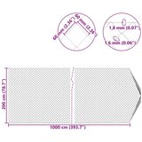  Ograda od lančane veze Cinkano 2 x 10 m Stakl - 10 m | shoptok.hr