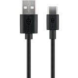 Goobay USB-C - USB-A 0,1m črn polnilni in sync kabel | Shoptok.si