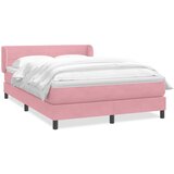 Box Spring krevet s madracem ružičasti 140x220 cm baršun | shoptok.hr