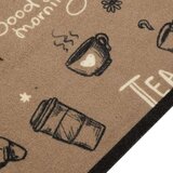  Kuhinjska preproga pralna dobro jutro rjava 60x300 cm žamet | Shoptok.si