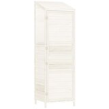  Vrtno spremište bijelo 55 x 52 x 174,5 cm od masivne jelovine | shoptok.hr