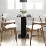 Bistro stol crni hrast 60x60x75 cm inženjerski drvo - Crni hrast | shoptok.hr