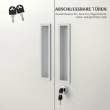  Ormar za spise uredski ormar 5 polica metalni 80Š x 40D x 180V cm bijeli | shoptok.hr