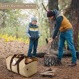 BONTHEE XXL torba za drva iz platna 58×28×45 cm | Shoptok.si