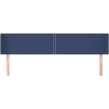  Vzglavje z ušesi modro 183x16x78/88 cm blago, (20951830) | Shoptok.si