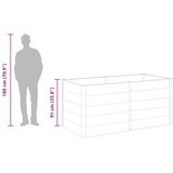  Povišena vrtna gredica 200 x 100 x 91 cm WPC siva | shoptok.hr