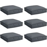 vidaXL Blazine za palete za sedež 6 kosov Antracit 40x40x8 cm Oxford tkanina | Shoptok.si