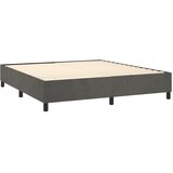  Krevet s oprugama i madracem tamnosivi 200x200 cm baršunasti | shoptok.hr