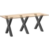  Noge za blagovaonski stol u obliku slova X, 3 kom, antracit, 80 x (72-73) cm, čelik | shoptok.hr