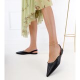 Gemre Black flat heel pumps Keliya | Shoptok.si