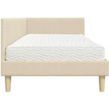  Kotni okvir postelje z matrico Drugo 2 pcs krema blago, (5000121438) | Shoptok.si