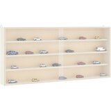 vidaXL Lesena zbirateljska vitrina z vrati 80x8,5x37cm, (21814551) | Shoptok.si