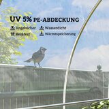  Pokrivač za staklenik od PE cerada za pokrivanje biljaka otporan na UV zračenje vodootporan samo folija 7 x 8 m | shoptok.hr