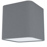 Eglo stropna svjetiljka Posaderra 99304, 1x E27, 14x14 cm, siva tkanina/bijela Cijene
