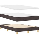 Postelja z vzmetnico & LED temno rjava 120x200 cm tkanina, (22083960) | Shoptok.si