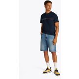 Tommy Jeans Majica mornarska / rdeča / bela | Shoptok.si