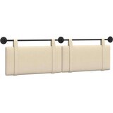  Držeće uzglavlje Zidne Jednobojno Krema 190 x 55 x 5 cm tkanina - Krema 180 cm bez LED svjetla | shoptok.hr