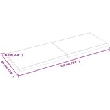  Kupaonska radna ploča tamnosiva 180 x 60 x 6 cm tretirano drvo | shoptok.hr