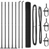 vidaXL Set stubova ograde Set od 2 Siva Pocinčana čelika 10 x 1,5 m | shoptok.hr
