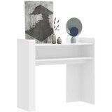  The Living Store Konzolna mizica bela 100x35x90 cm inženirski les - Konzolna Mizica, (21496455) Cene