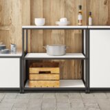 vidaXL polica za skladištenje hrane bijela 60 x 50 x 92 cm čelik | shoptok.hr