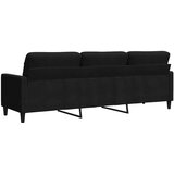  Trosjed crni 210 cm baršunasti | shoptok.hr