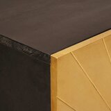  Pomoćni ormarić s ladicama Crna i zlatna 60 x 33,5 x 100 cm | shoptok.hr