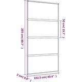 vidaXL Klizna vrata zlatna 102 5x205 cm prozirno staklo ESG i aluminij | shoptok.hr