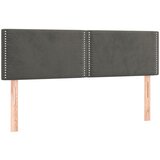 Maison Chic Posteljno vzglavje - Vzglavna omarica 2 kosa temno sivo 72x5x78/88 cm žamet, (22078010) | Shoptok.si