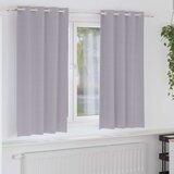  Zavjese za blackout s prstenovima 2 pcs Metalna Siva | shoptok.hr