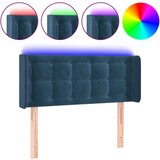 vidaXL LED posteljno vzglavje temno modro 83x16x78/88 cm žamet, (20936051) Cene