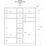 Hanah home ormar rb 185 14 mat bele boje (167RAB1207) | ePonuda.com