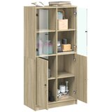  Visoka komoda s vratima 68x37x142 cm konstruirano drvo | shoptok.hr