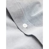 Ombre Elegant men's oxford shirt with embroidery - light grey | Eponuda.ba