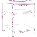  Noćni ormarići 2 kom boja hrasta 40x41x50 cm konstruirano drvo | shoptok.hr