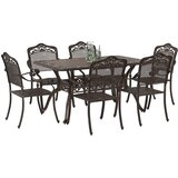  Vrtni set za objed 7 pcs Bronzana Aluminij | shoptok.hr