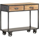  Konzolni stol 90 x 35 x 74 cm od masivnog obnovljenog drva | shoptok.hr