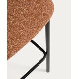 Kave Home Podstavljena barska stolica boja terakote (visine sjedala 75 cm) Ciselia – | shoptok.hr