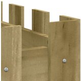 vidaXL Vrtna visoka greda z ograjico 100x50x70 cm impreg. borovina | Shoptok.si
