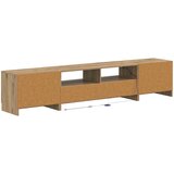  LED TV kabinet UTRECHT 3 kom. Hrast artisan Konstruirano drvo Siva 100 x 35 x 40 cm | shoptok.hr